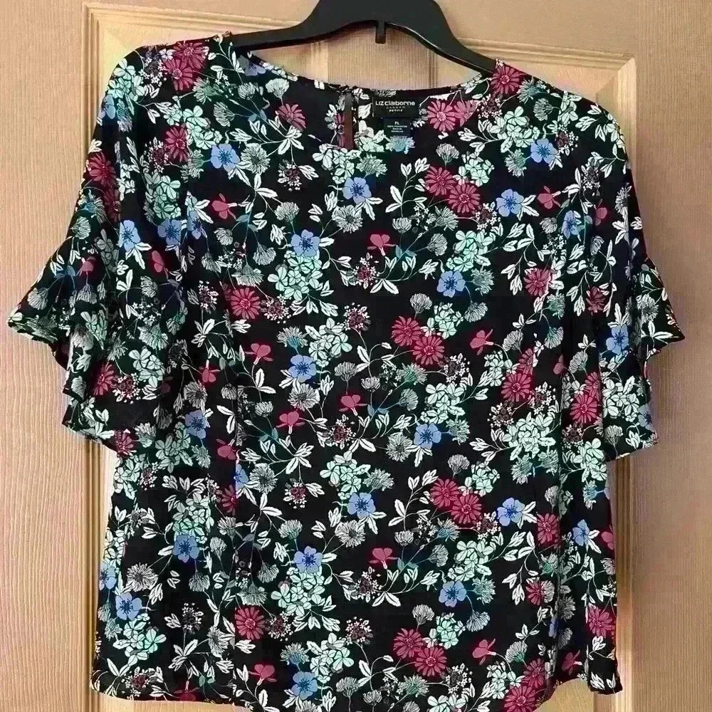 Women  LizClaiborne Blouse size PL​​​​​​​​​​​​​​​​​​​​​